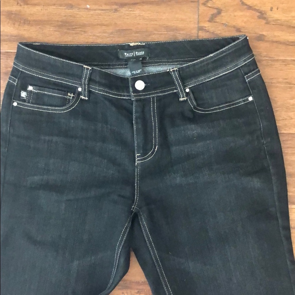 White House Black Market Boot Leg BLANC Jeans Sz6